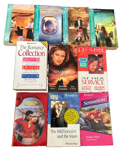 Silhouette books bundle 10 - silhouette, x